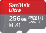 SanDisk 256GB Ultra UHS I MicroSD Card 150MB/s R, for Smartphones--- CLEARNCE