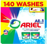 Ariel All in One Colour Washing Capsules/Pods laundry detergent - 140 Wash