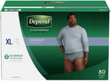 Depend fit Flex Disposable Underwear for Men Maximum Absorbency