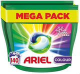 Ariel All in One Colour Washing Capsules/Pods laundry detergent - 140 Wash