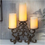 Glow Wick Cream LED Pillar Candles, 6 Pack (Batteries & Remote Control Included)