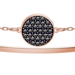 Swarovski Ginger Bangle, Gray & Rose Gold – Timeless Crystal Sparkle