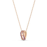SWAROVSKI Twist pendant - Purple & Rose Gold Tone Plated #5563907