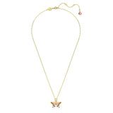 Swarovski Idyllia Butterfly Pendant – Multicolored Crystals & Gold-Tone