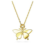 Swarovski Idyllia Butterfly Pendant – Multicolored Crystals & Gold-Tone