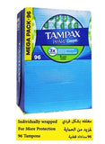 Tampax Pearl Compak  96-Piece Super Leak Guard Protection Tampons with 3x comfort - 4 X 24 Packs