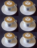 Lavazza Classic Collection Cappuccino Cup and Saucer set, 6 pieces of coffee cups & 6 pieces Saucer