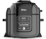 Ninja Foodi Multi-Cooker (OP350Uk) 7-In-1, 7.5L, Electric Pressure Cooker And Air Fryer, Brushed Steel - Black