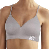 DKNY Women's Seamless 2 pack Bralette -Color: Gray & Pink Stripe / Size : Small
