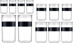 Bodum Storage Jar, Black, Set of 12