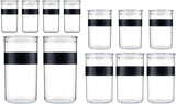 Bodum Storage Jar, Black, Set of 12