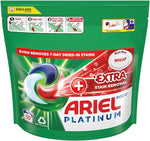 Ariel Platinum Washing Pods 100 Washes 2320G +Extra Stain Removal On top