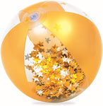 Inflatable Beach Ball Crane (Yellow glitter ball)