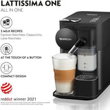 De'Longhi Nespresso Lattissima One coffee machine, Shadow Black, EN510.B