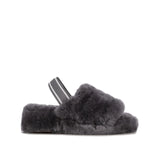 Goodwin Smith LADIES GREY AVA SHEEPSKIN SLIPPER SLING BACK