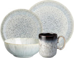 Denby Halo Speckle 16 Piece Stoneware Dinnerware Set