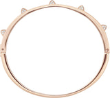 Swarovski's Tactic Collection: Rose Gold Bangle with White Crystals