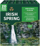 Irish Spring Deodorant Soap- Original Clean, 113 g each, 20 bars