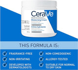 CeraVe Moisturizing Cream (539g) - For Normal to Dry Skin, Daily Face And Body Moisturizer For Dry Skin.