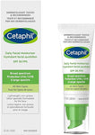 Cetaphil Daily Facial Moisturizer SPF 50 - For Sensitive Skin - Oil Free and Non Greasy - Lightweight Lotion With Broad Spectrum Protection - Dermatologist Recommended, 50ml Pack Of 3