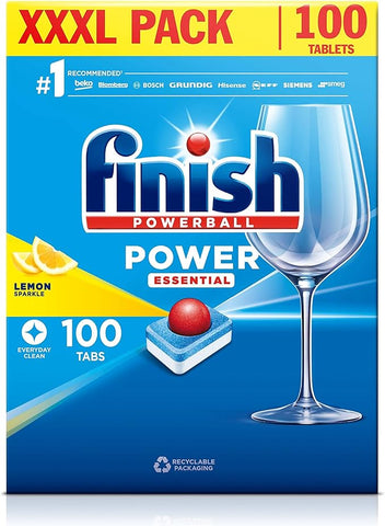 Finish Dishwasher Tablets All In 1 Powerball XXXL Lemon, 100 Tablets