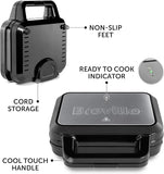 Breville 3-in-1 Ultimate Snack Maker | Deep Fill Toastie Maker, Waffle Maker & Panini Press | Removable Non-Stick Plates | Black & Stainless Steel [VST098]