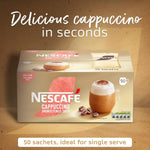 Nescafe Cappuccino Unsweetened Taste 50 mugs low sugar Instant Coffee