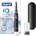 Oral-B iO6 Electric Toothbrush with Revolutionary iO Technology, 1 Toothbrush Head & Travel Case, 5 Modes with Teeth Whitening, Color-Black Lava