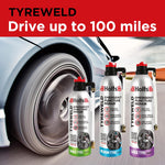 Holts Tyreweld Puncture Sealant Emergency Tyre Repair 500ml Pack Of 2