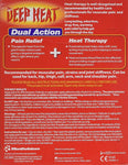 Deep Heat Odourless Patch Muscle XL Back Pads Pain Relief - Pack of 2 x 4 Patches