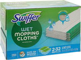 Swiffer Sweeper Wet Mopping Cloths With Fresh Scent- 2 X 32 Refills