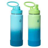 ThermoFlask Double-Wall Vacuum Insulated Stainless Steel Water Bottles, 710 mL- Set  2