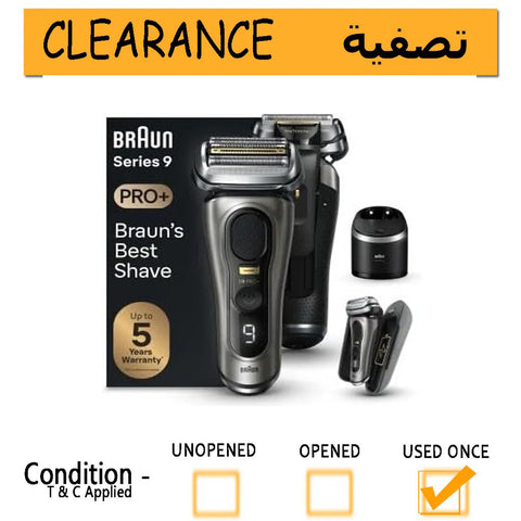 Braun Series 9 Pro+ 9575cc Wet & Dry shaver - CLEARANCE