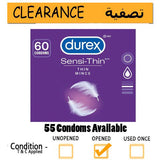 Durex Condoms Sensi-Thin Box (55 Condoms Available)- CLEARANCE