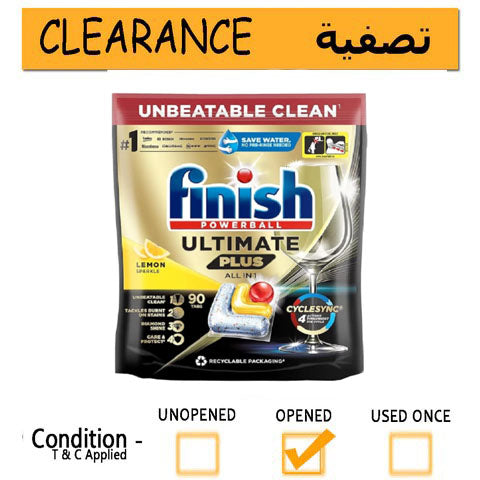 Finish Powerball Ultimate Dishwasher Tablets,90 Tabs-CLEARANCE