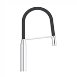 GROHE Feel Chrome-Plated Kitchen Side Lever Tap, Comes With 1/2" BSP Female Flexible Braided Hose And Instruction Manual - 31853000
