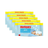 Huggies Pure Maxi Pack 99% Pure Wipes, 5 Pack x 60 Wipes