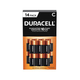 Duracell Coppertop All-Purpose Alkaline C Batteries, Reliable Everyday Power, Long-Lasting Household Power - 14 Count