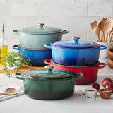 Le Creuset Enameled Cast Iron Signature Oval Dutch Oven, 8 qt, Meringue
