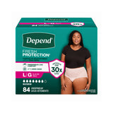 Depend Fresh Protection Women’s Incontinence Underwear, Maximum Absorbency, Underwear-Like Comfort, Up to Zero Odor, Disposable Protective Underwear