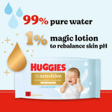 Huggies Extra Care Sensitive Baby Wipes for Sensitive Skin, 99% Pure Water, Plastic-Free, Paraben & Alcohol Free, 48 x 8 Packs (384 Wipes Total) - Shoppers-kart.com