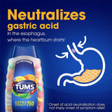 Tums Antacid Chewable Tablets, Extra Strength For Heartburn Relief & Indigestion, Assorted Fruit, 48 Tablets