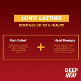 Deep Heat Pain Relief Heat Patch, Up to 8 Hours Long-Lasting Warmth, Odorless Therapy Patch for Muscle & Joint Pain Relief, 1 - Patch
