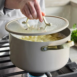 GreenPan 11-Piece Jewel Pro Collection Ceramic Nonstick Cookware Set – PFAS-Free- Color Taupe