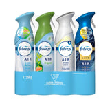 Febreze Air Refresher, Variety Pack, 4-Count Linen & Sky , Gain Original , Fresh Lemon , Ocean