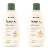 Aveeno Daily Moisturizing Yogurt Body Wash, Vanilla Scented Body Cleanser for Sensitive Dry Skin- 300ml