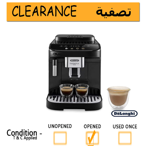 De'Longhi Magnifica ECAM290.22.B Evo Fully Automatic Bean-to-Cup Coffee Machine, Black- clearance