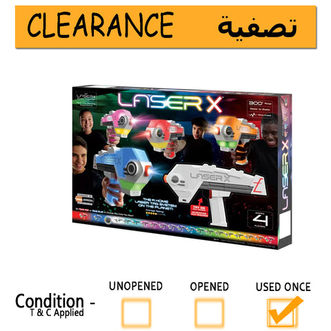 Laser X Revolution 4 Blaster Laser Toy Game (6+ Years)-clearance