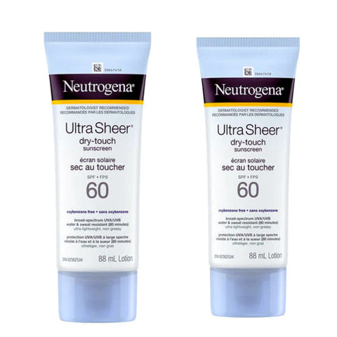 Neutrogena Ultra Sheer Dry Touch Sunscreen Lotion with SPF 60 (88ml)- Twin Pack