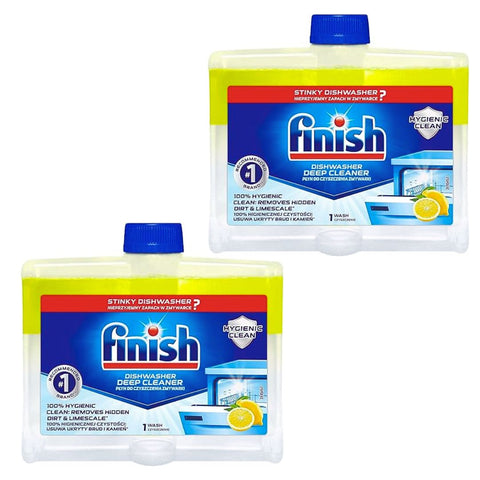 Finish Lemon Dishwasher Deep Cleaner - Pack of 2 X 250 ml